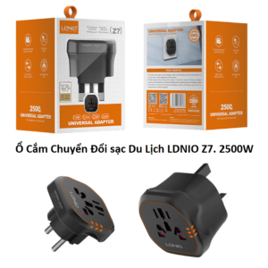 Ổ Cắm Chuyển Đổi sạc Du Lịch LDNIO Z7. 2500W