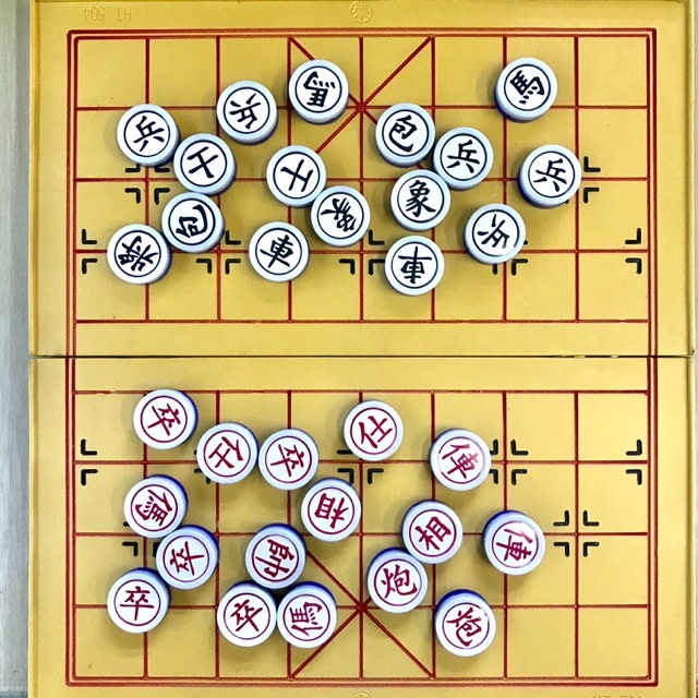 Bộ cờ tướng bàn nhựa kích thước bàn 27x27cm