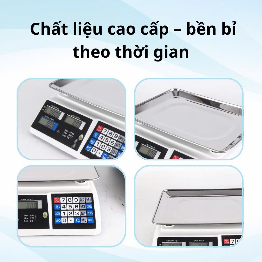 Cân Điện Tử Tính Tiền 40kg Để Bàn
