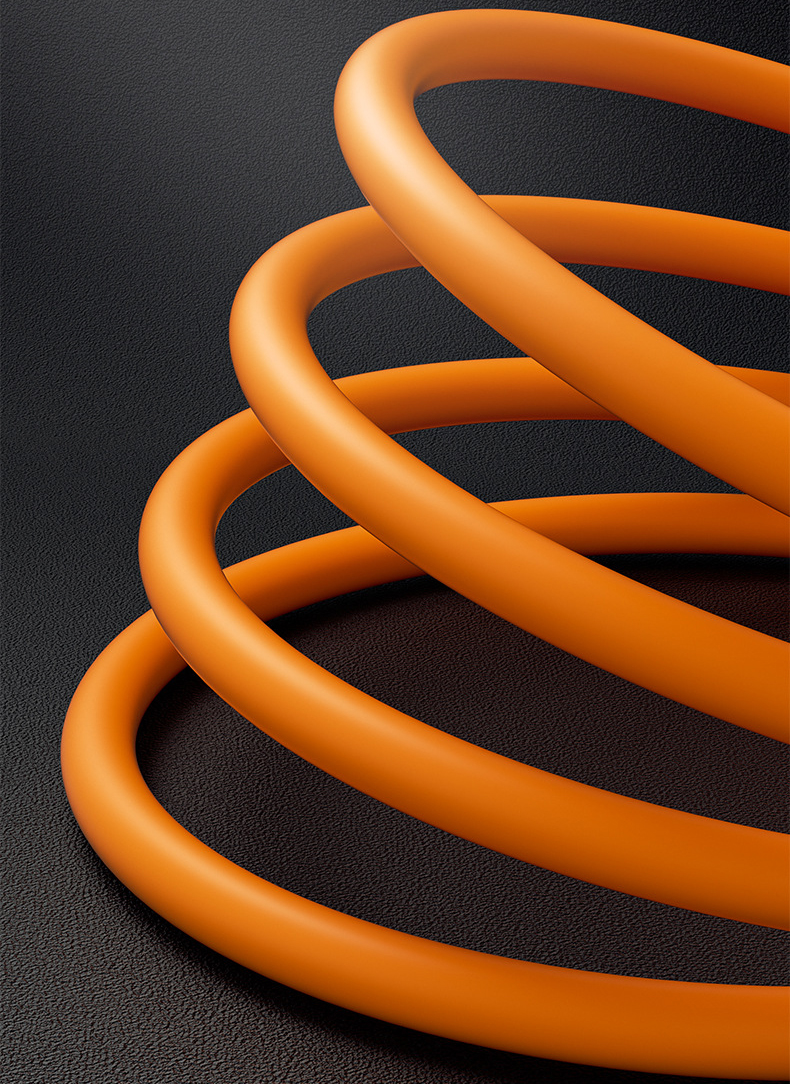 Cáp Sạc 4 Đầu (2 Ra 2) Silicon Mập USB+Type-C Ra Type-C