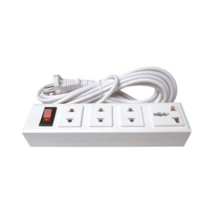 Ổ cắm điện Hato trắng dây 3M (2 cổng tắc 6 ổ cắm)/ (1 cổng tắc 4 ổ cắm)/ (1 cổng tắc 3 ổ cắm) - (1 cổng tắc 4 ổ cắm)