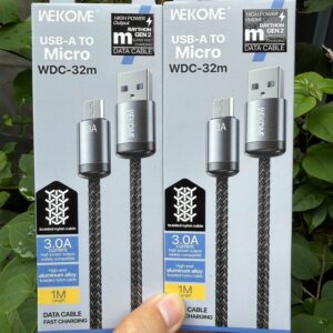Cáp sạc nhanh 3.0A Wekome WDC-32m USB ra Micro. BP