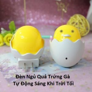 Đèn Ngủ Quả Trứng Gà Tự Động Sáng Khi Trời Tối