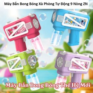 Máy Bắn Bong Bóng Xà Phòng Tự Động 9 Nòng ZN