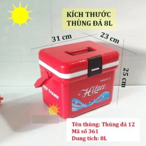 Thùng đá nhựa hiệp thành Hitaco 8 lít. G.itx3