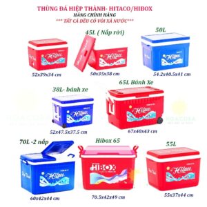 Thùng đá nhựa hiệp thành Hitaco 8/ 16/ 35 / 45/ 55/ 65 Lít