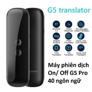 Máy phiên dịch On/ Off G5 Pro 40 ngôn ngữ