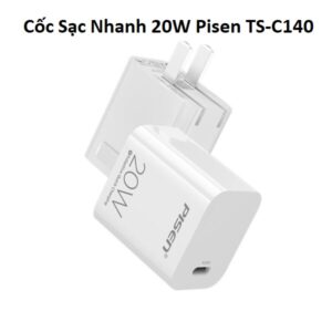 Cốc Sạc Nhanh 20W Pisen TS-C140. VN