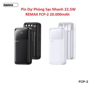 Pin Dự Phòng Sạc Nhanh 22.5W REMAX FCP-2 20.000mAh