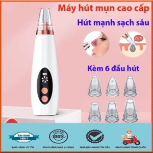 Máy Hút Mụn đầu đen dùng pin sạc (6 Đầu). CG