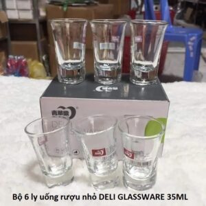 Bộ 6 ly uống rượu nhỏ DELI GLASSWARE 35ML