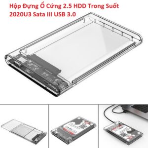 Hộp Đựng Ổ Cứng 2.5 HDD Trong Suốt 2020U3 Sata III USB 3.0