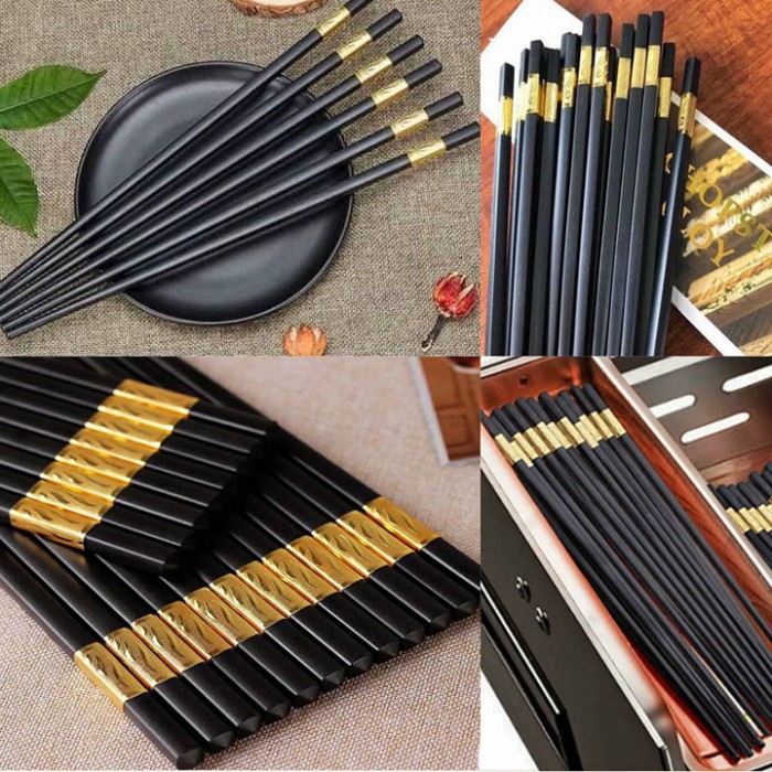 Bộ 20 đôi đũa ăn hợp kim đầu mạ vàng Mới 100%, giá: 80.000đ, gọi: 0766669434, Quận 11 - Hồ Chí Minh, id-a6621600