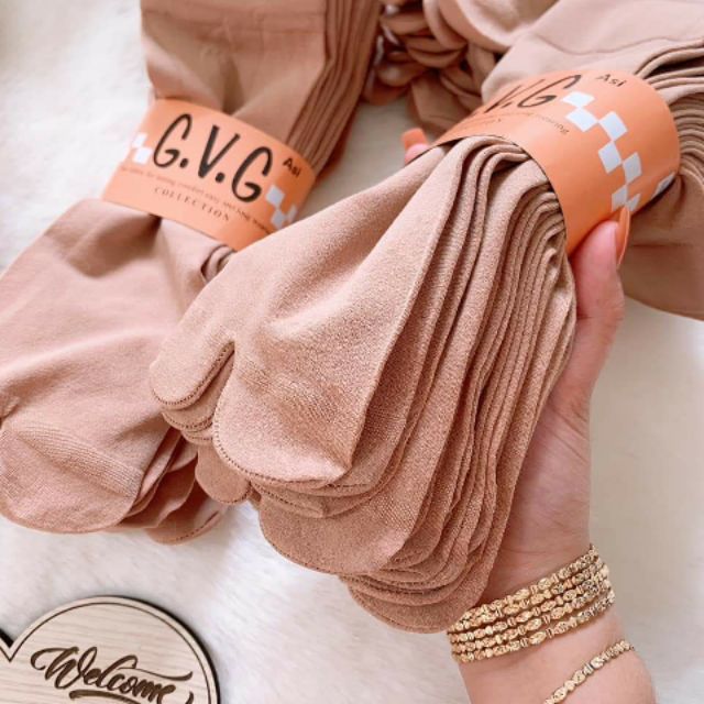 Combo 10 đôi tất xỏ ngón chống nắng loại dày màu da | Lazada.vn