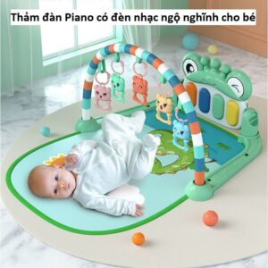 Thảm đàn Piano có đèn nhạc ngộ nghĩnh cho bé
