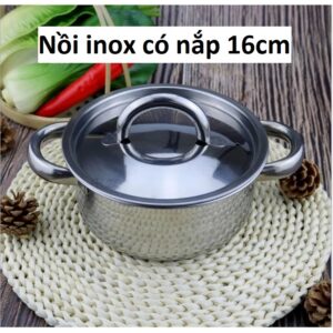 Nồi inox có nắp 16cm. KN