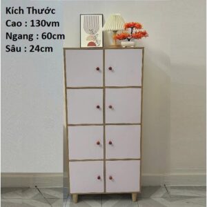 Tủ gỗ Dọc để đồ cá nhân 8 cửa. Hàng đặt trong ngày