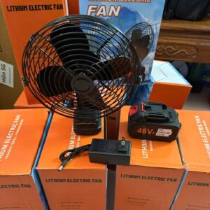 Quạt Tích điện Dùng Pin Rời 10 Cell 48V Metal Model (có Xoay)