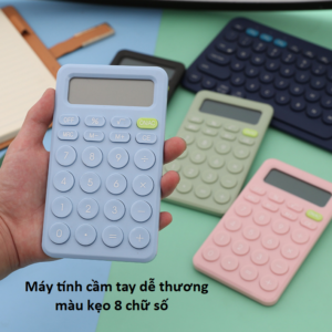 Máy tính cầm tay dễ thương màu kẹo 8 chữ số