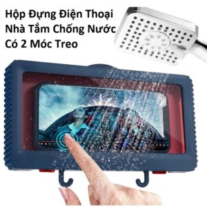 Hộp Đựng Điện Thoại Nhà Tắm Chống Nước Có 2 Móc Treo