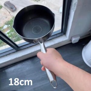 Chảo Tổ Ong Lòng Sâu Tay Cầm 18cm