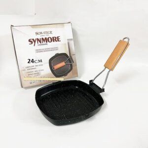 Chảo rán/nướng bít tết chống dính bằng đá cán gấp gọn Synmore 24cm///DL///3