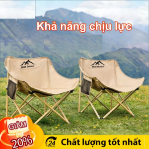 Ghế Camping Tựa Lưng Gấp Gọn Có Túi Đựng