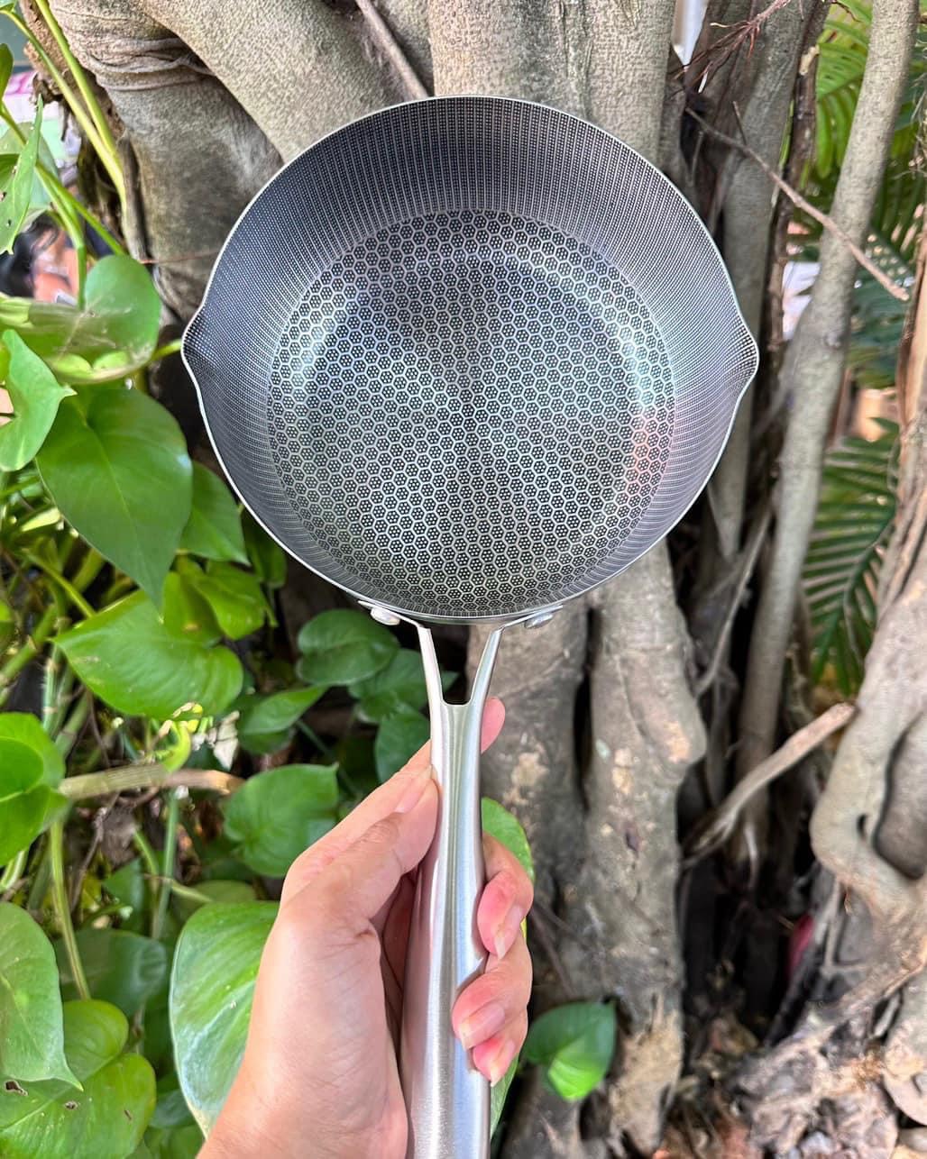 Chảo tổ ong Inox chống dính 18cm chính hãng, giá tốt