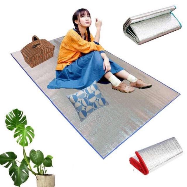 Mua Chiếu Bạc Ngủ Trưa Văn Phòng Tấm Thảm Trải Lót Bạc Gấp Gọn Cách Nhiệt Du  Lịch 1mx2m tại Gold | Tiki