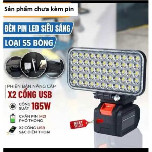 Đèn Pha Dùng Pin Cell 55 Led. (chưa Kèm Pin). H