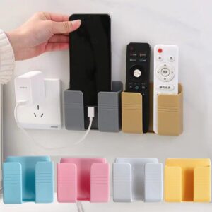 Hộp đựng Remote, điện Thoại Có Lỗ Cắm Sạc Dán Tường (mẫu 2021)