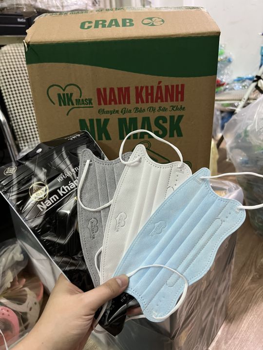 Khẩu trang Cua Thiết Kế Thông Minh Ôm Sát Mặt Thoải mái - Nam Khánh Mask kiểu dáng thời trang mới cực hót hít Khẩu Trang 4 Lớp Bfe Vfe Pfe Khẩu