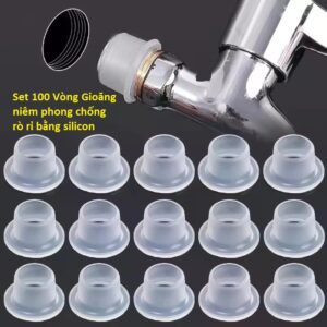 Set 100 Vòng Gioăng niêm phong chống rò rỉ bằng silicon