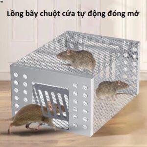 Lồng bẫy chuột cửa tự động đóng mở 27x15x12cm