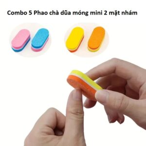Combo 5 Phao chà dũa móng mini 2 mặt nhám