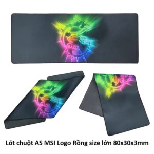 Lót chuột AS MSI Logo Rồng size lớn 80x30x3mm