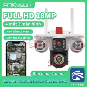 Camera ip Wifi 3 Màn Hình YooSee/ Fnkvision 56 Led. SGPK