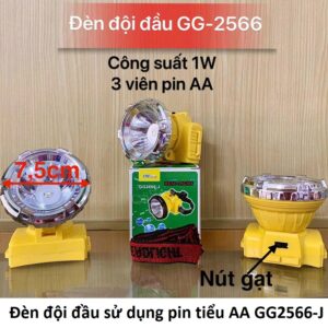 Đèn đội đầu sử dụng pin tiểu AA GG2566-J