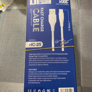 Cáp sạc nhanh 6A Vooc HC-25 USB ra Type-c