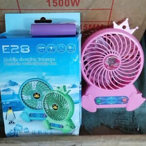 quạt tích điện mini 3 chế độ pin rời E28