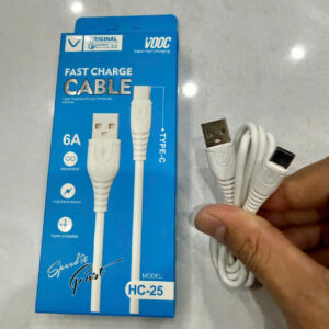 Cáp sạc nhanh 6A Vooc HC-25 USB ra Type-c