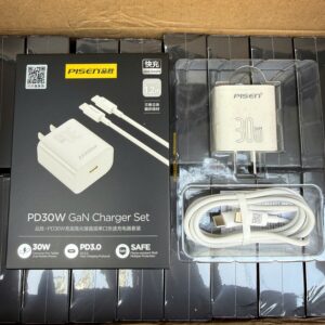 Bộ Sạc Nhanh 30W PISEN TS-C15 (cáp Dây Dù) 2 đầu Type-c. BP