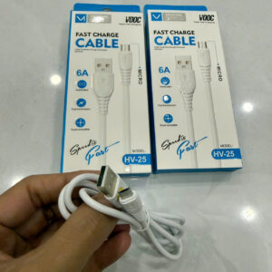Cáp sạc nhanh 6A Vooc HV-25 USB ra Micro