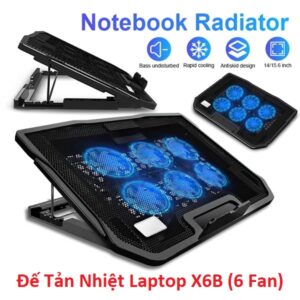 Đế Tản Nhiệt Laptop X6B (6 Fan). HTP