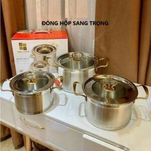 Bộ 3 Nồi Misu Louis Inox 304 Cao Cấp