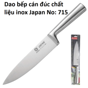 Dao bếp cán đúc chất liệu inox Japan No: 715