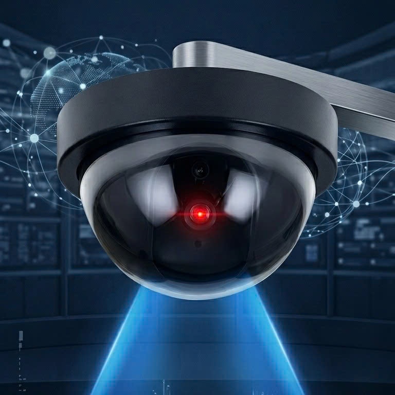 Camera mô hình, Mô Phỏng An Ninh chống trộm có đèn - LINH KIỆN LÂM MUSIC