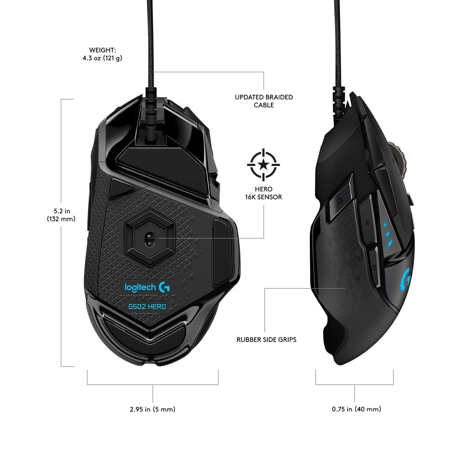 Chuột Chơi Game Logitech G502 Hero Chính Hãng Giá Rẻ - Thế Giới Gear x GEARVN - PC Gaming, Gaming Gear, Phụ kiện Gaming
