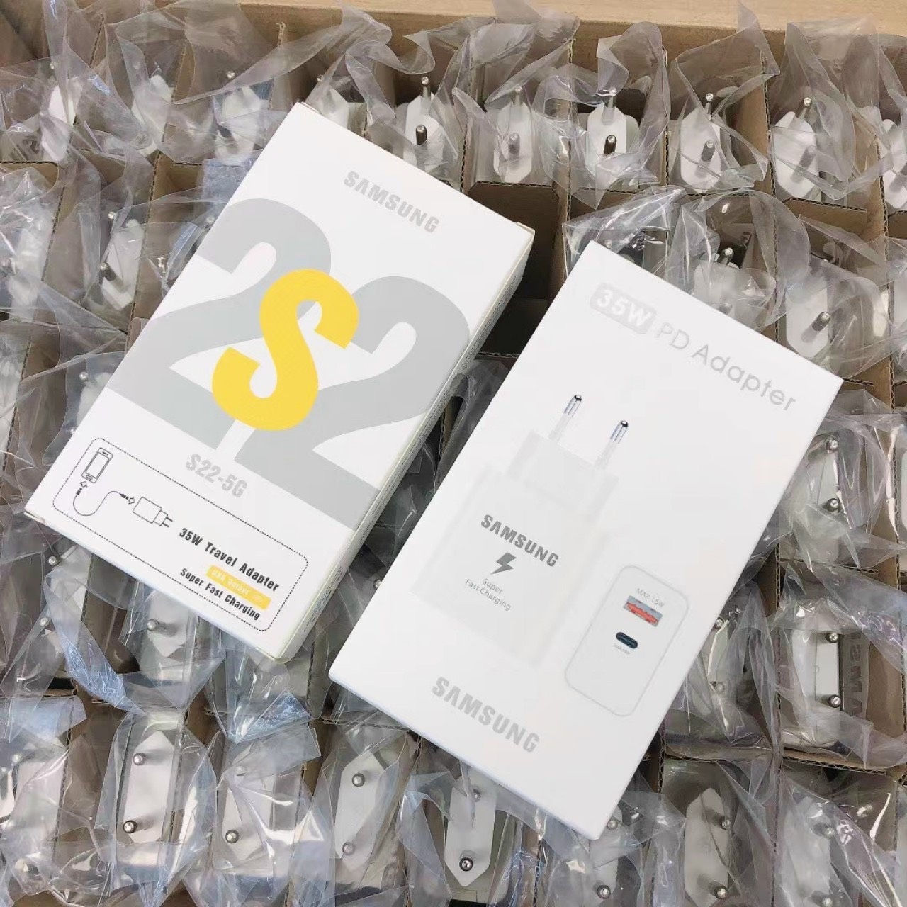 Bộ sạc nhanh 35W Samsung S22 2 cổng (usb+type-c) to type-c - Linh Kiện Mậu Nguyên