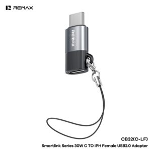 Đầu Chuyển Đổi Remax CB32-C-LF 30W Type-c ra (Lightning Cái)